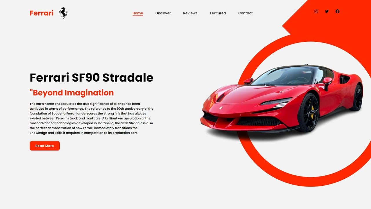 Ferrari — Luxury Automotive Website preview