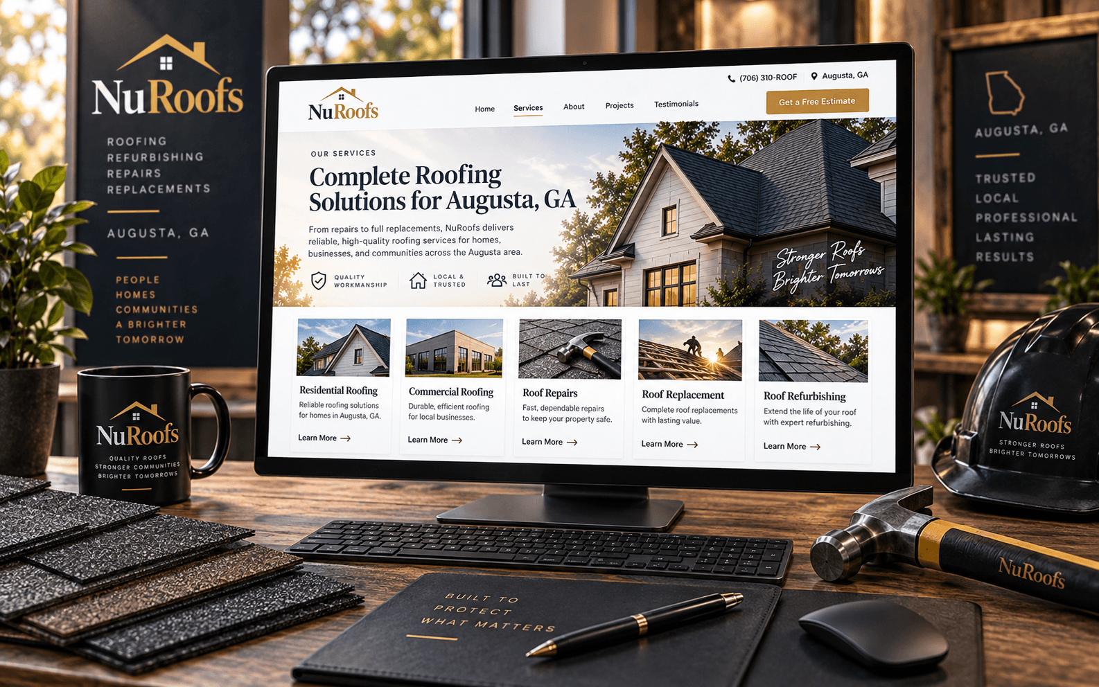 NuRoofs Roofing & Roof Refurbishing Website screenshot 2