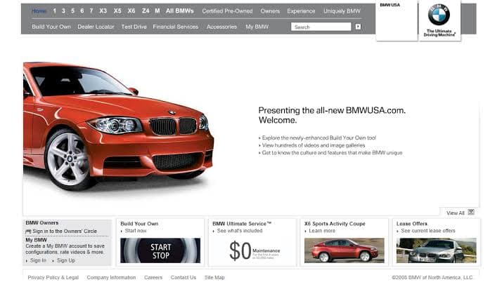 BMW — Performance Automotive Digital Experience project preview